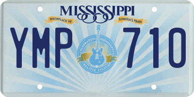 MS license plate YMP710
