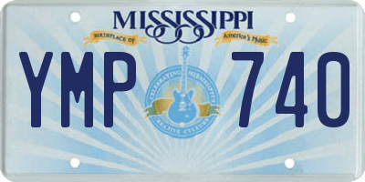 MS license plate YMP740