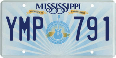 MS license plate YMP791