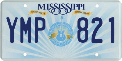 MS license plate YMP821