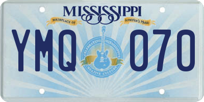 MS license plate YMQ070
