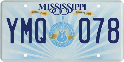 MS license plate YMQ078