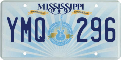 MS license plate YMQ296