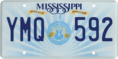 MS license plate YMQ592