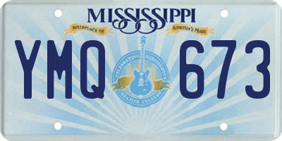 MS license plate YMQ673