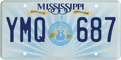MS license plate YMQ687