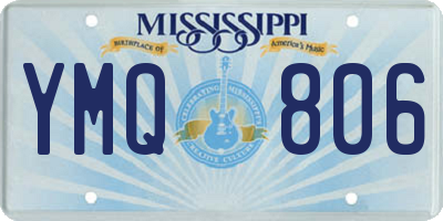 MS license plate YMQ806