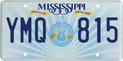 MS license plate YMQ815