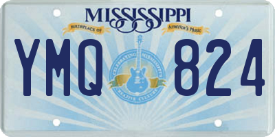 MS license plate YMQ824