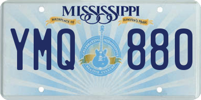 MS license plate YMQ880