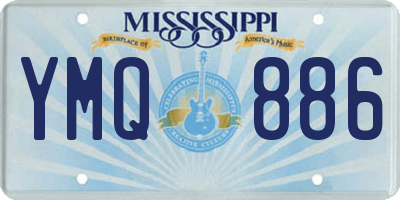 MS license plate YMQ886