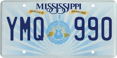 MS license plate YMQ990