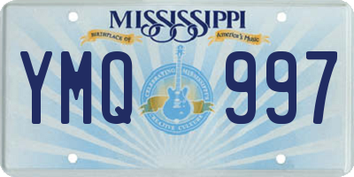 MS license plate YMQ997