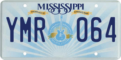 MS license plate YMR064