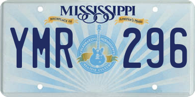 MS license plate YMR296