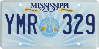 MS license plate YMR329