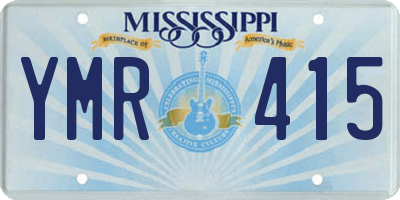 MS license plate YMR415