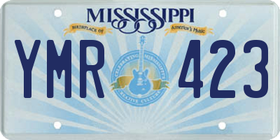 MS license plate YMR423