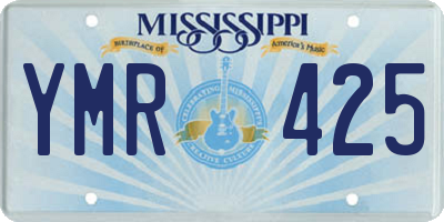 MS license plate YMR425