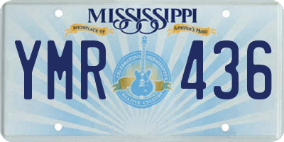 MS license plate YMR436