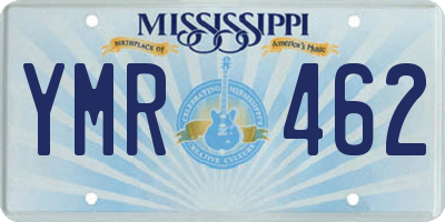 MS license plate YMR462
