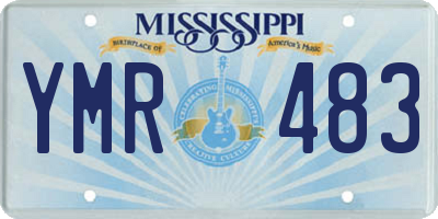 MS license plate YMR483