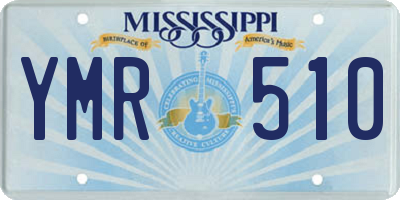 MS license plate YMR510