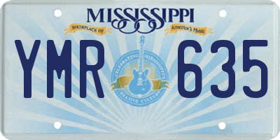 MS license plate YMR635