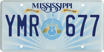 MS license plate YMR677