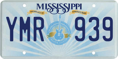 MS license plate YMR939