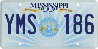 MS license plate YMS186