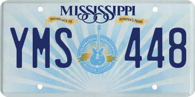 MS license plate YMS448