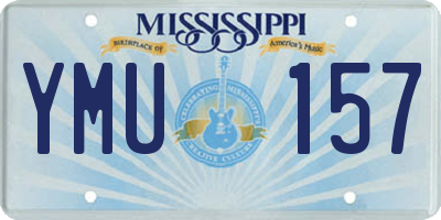 MS license plate YMU157