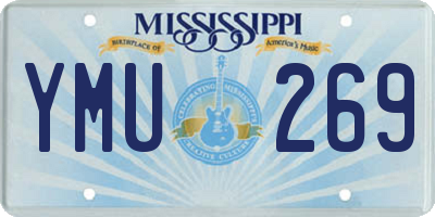 MS license plate YMU269