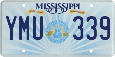 MS license plate YMU339
