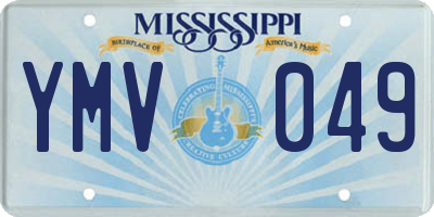 MS license plate YMV049