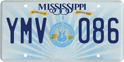 MS license plate YMV086