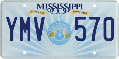 MS license plate YMV570