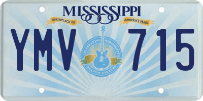 MS license plate YMV715