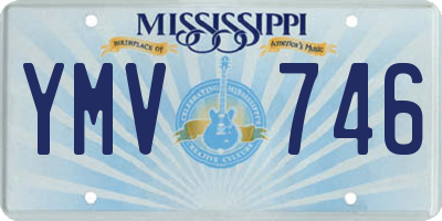 MS license plate YMV746
