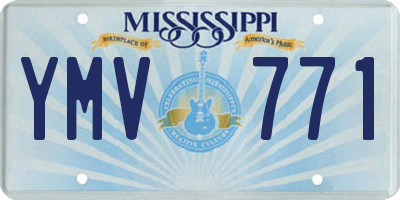 MS license plate YMV771