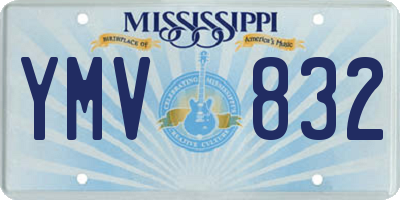 MS license plate YMV832