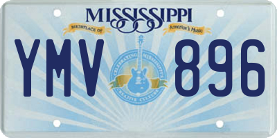 MS license plate YMV896