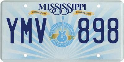 MS license plate YMV898