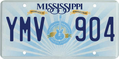 MS license plate YMV904