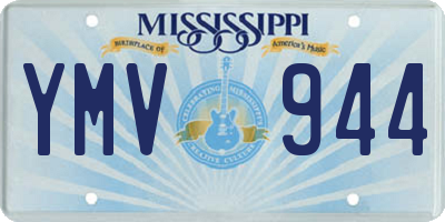 MS license plate YMV944