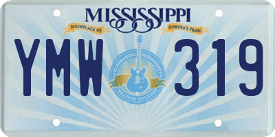 MS license plate YMW319