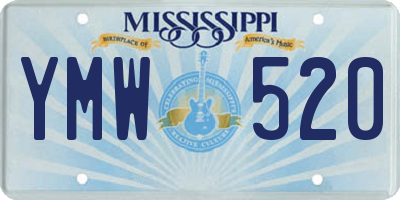 MS license plate YMW520