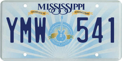 MS license plate YMW541