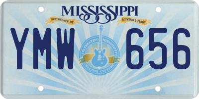 MS license plate YMW656